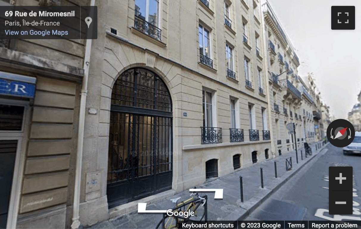 Street View image of 69-71 rue de Miromesnil, Paris