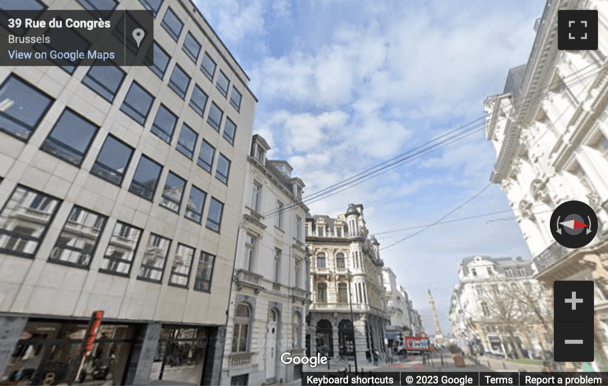 Street View image of 37 Rue Du Congres, 1000 Brussels