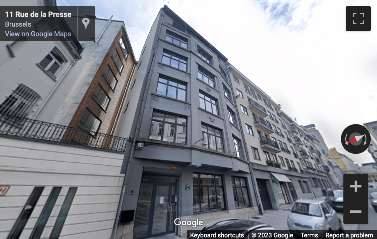 Street View image of rue de la presse 4, Brussels