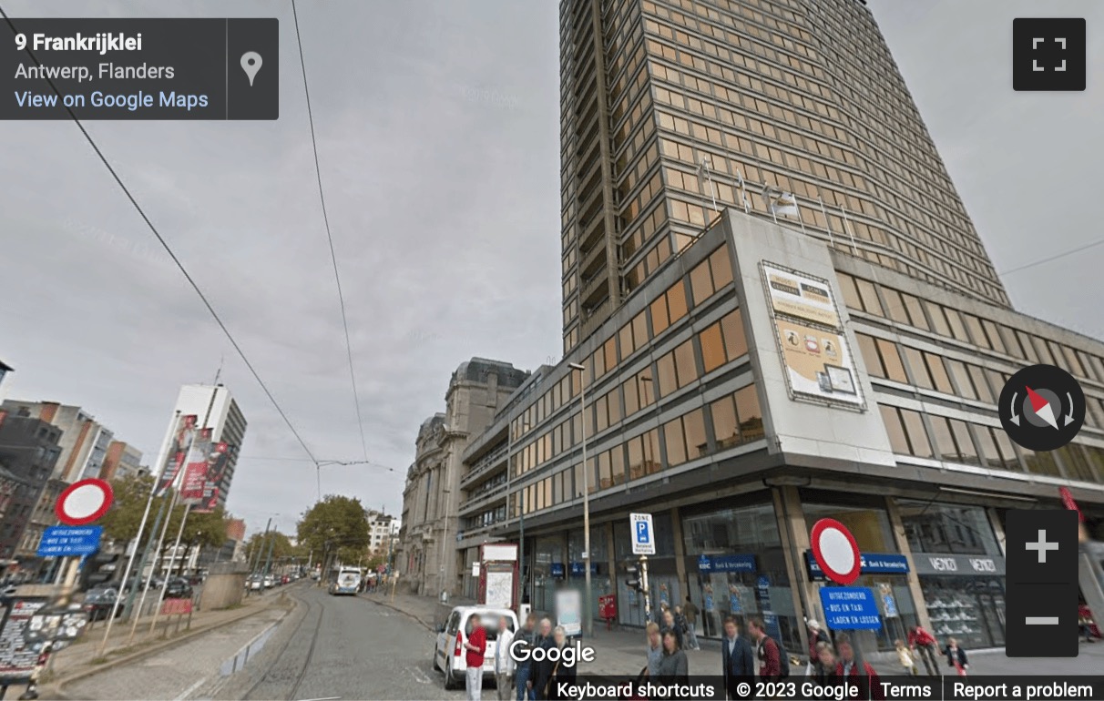 Street View image of Frankrijklei 5, Antwerp