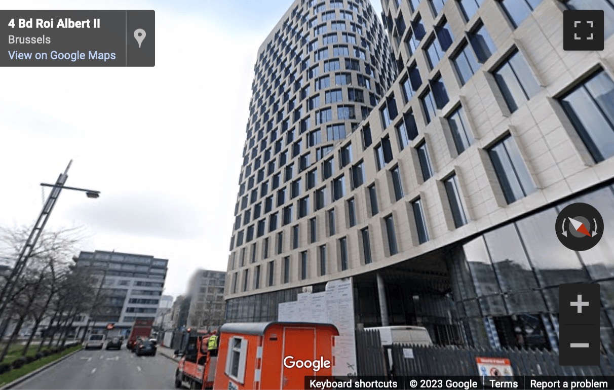 Street View image of Boulevard Roi Albert II 4, Brussels