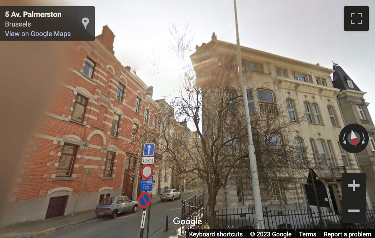 Street View image of Avenue Palmerston 3, Victor Horta, Brussels