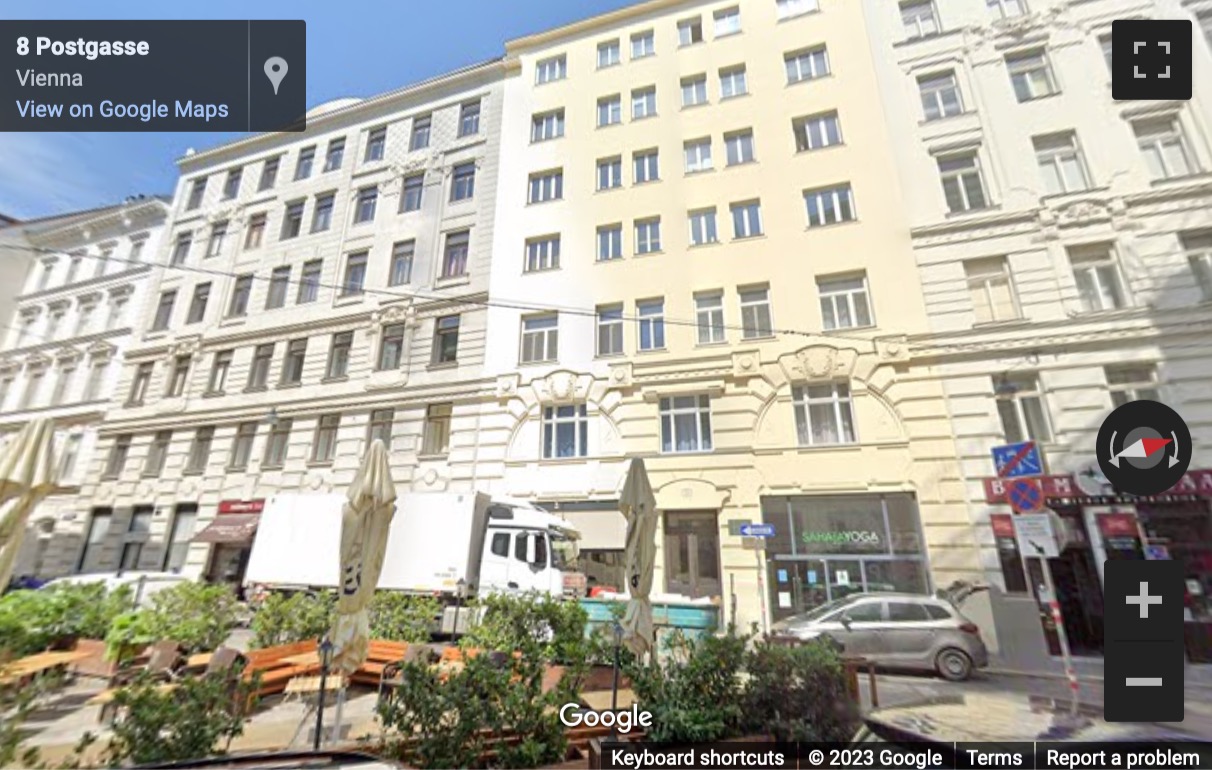 Street View image of Postgasse 8b, Vienna, Austria