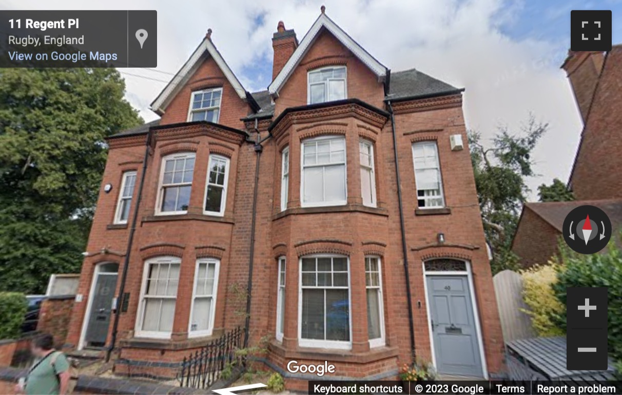 Street View image of Regent Court, 42 Regent Place, Rugby, Warwickshire