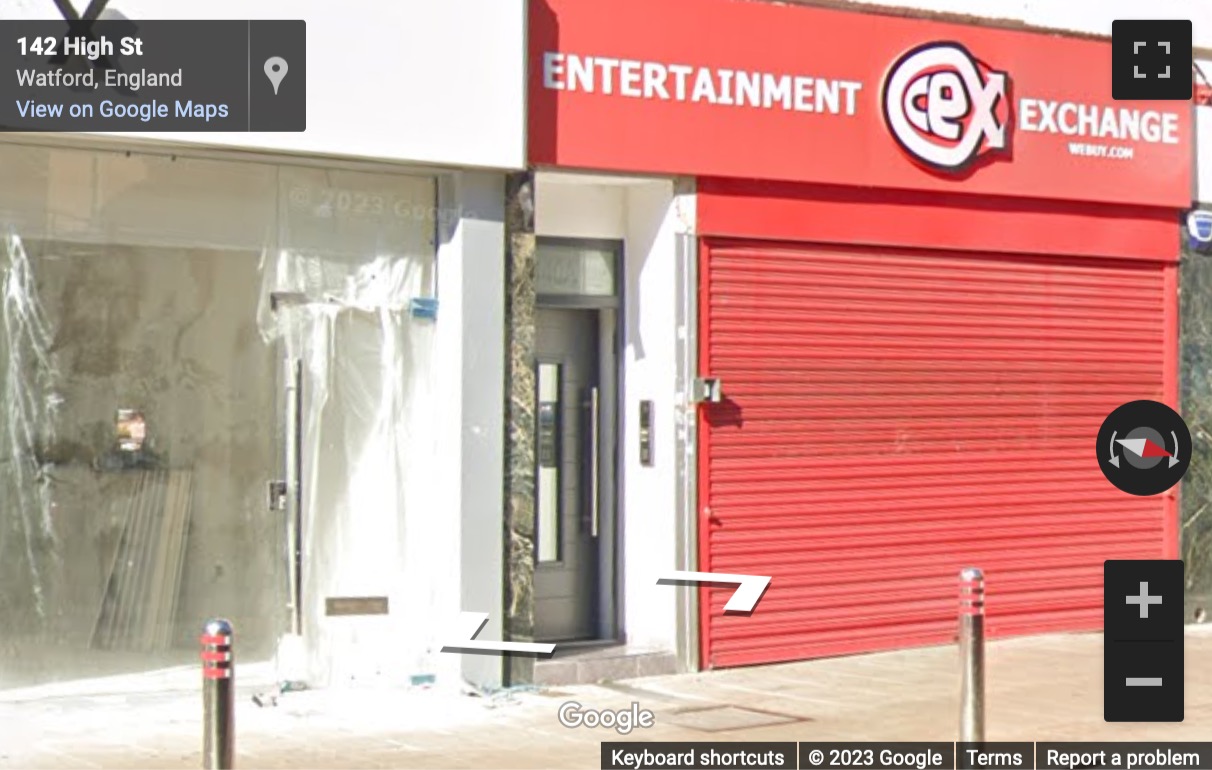 Street View image of 140A High Street, Watford, Hertfordshire