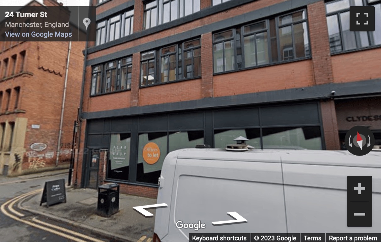 Street View image of 27 Turner Street, Manchester, North West (England)