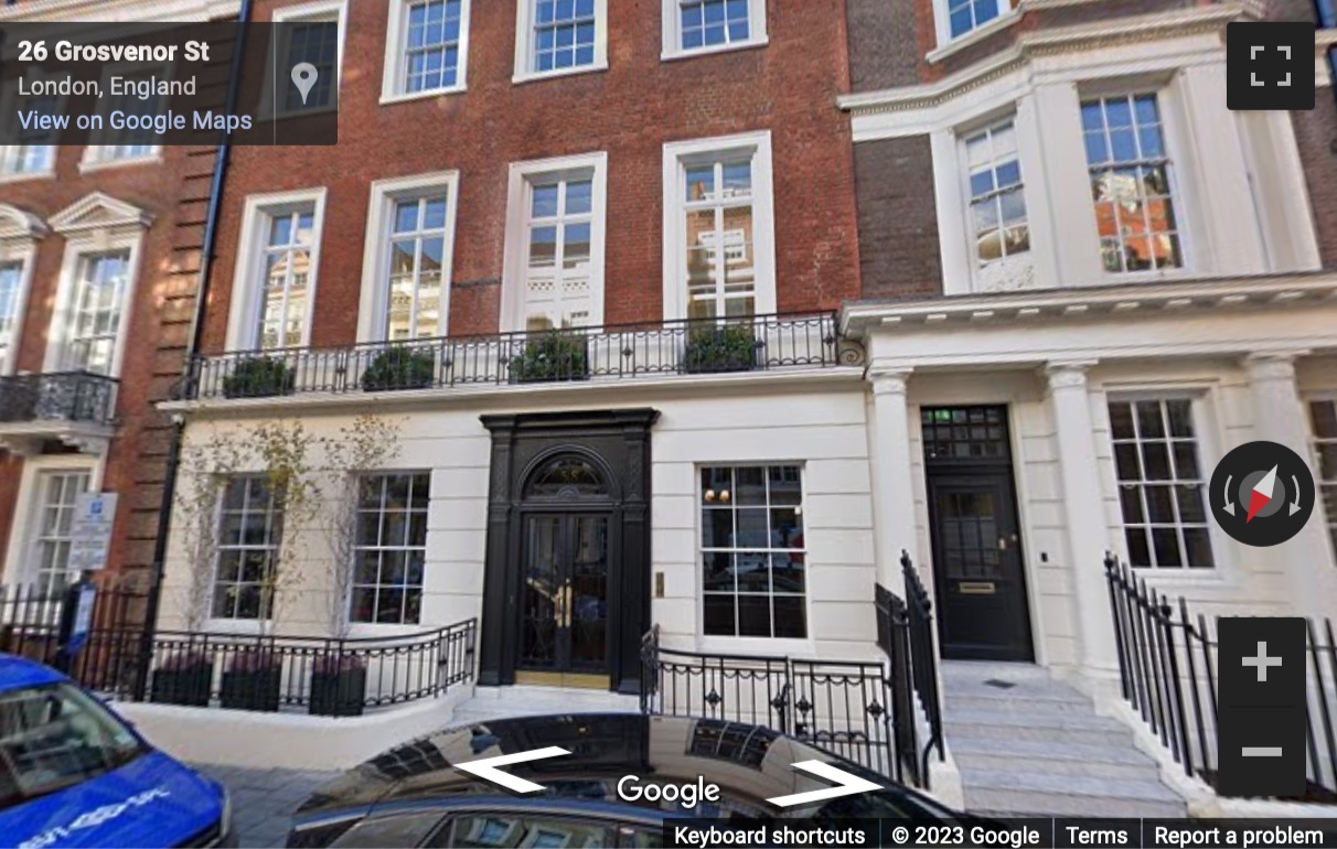 Street View image of 58 Grosvenor Street, London