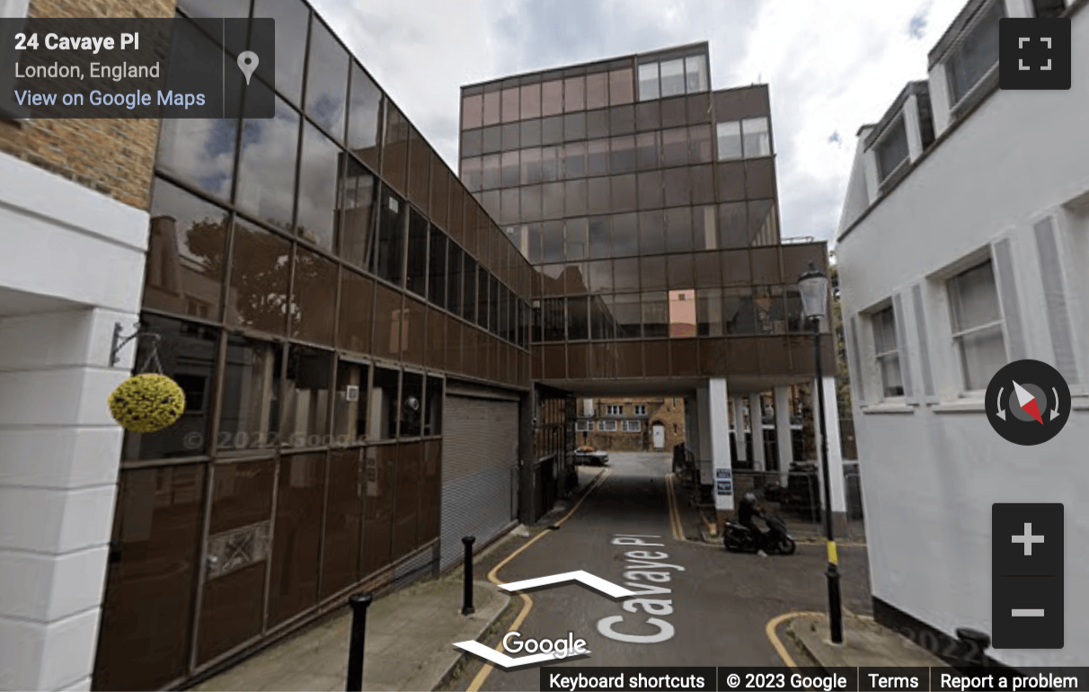 Street View image of 168 Fulham Road, Central London, SW10, UK