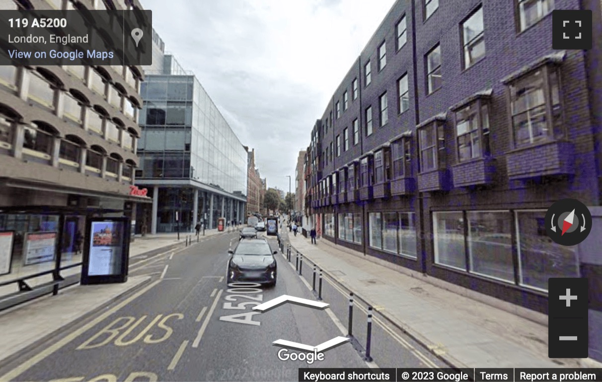 Street View image of 107 Grays Inn Road, London