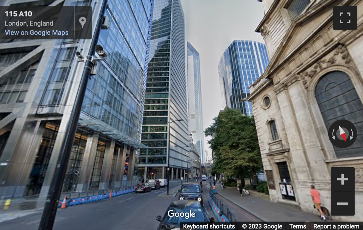 Street View image of 110 Bishopsgate, London