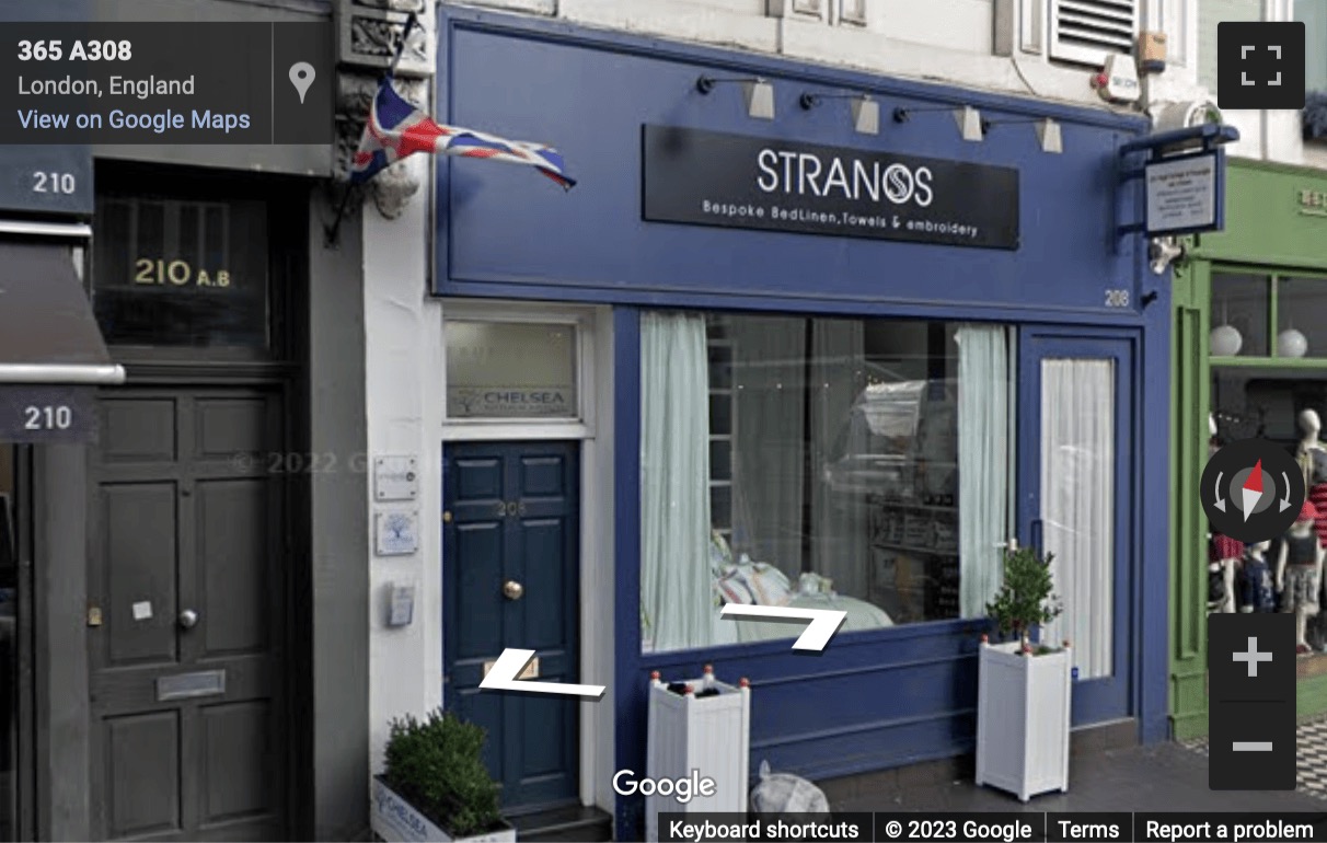 Street View image of 3rd Floor, 208 Fulham Road, London