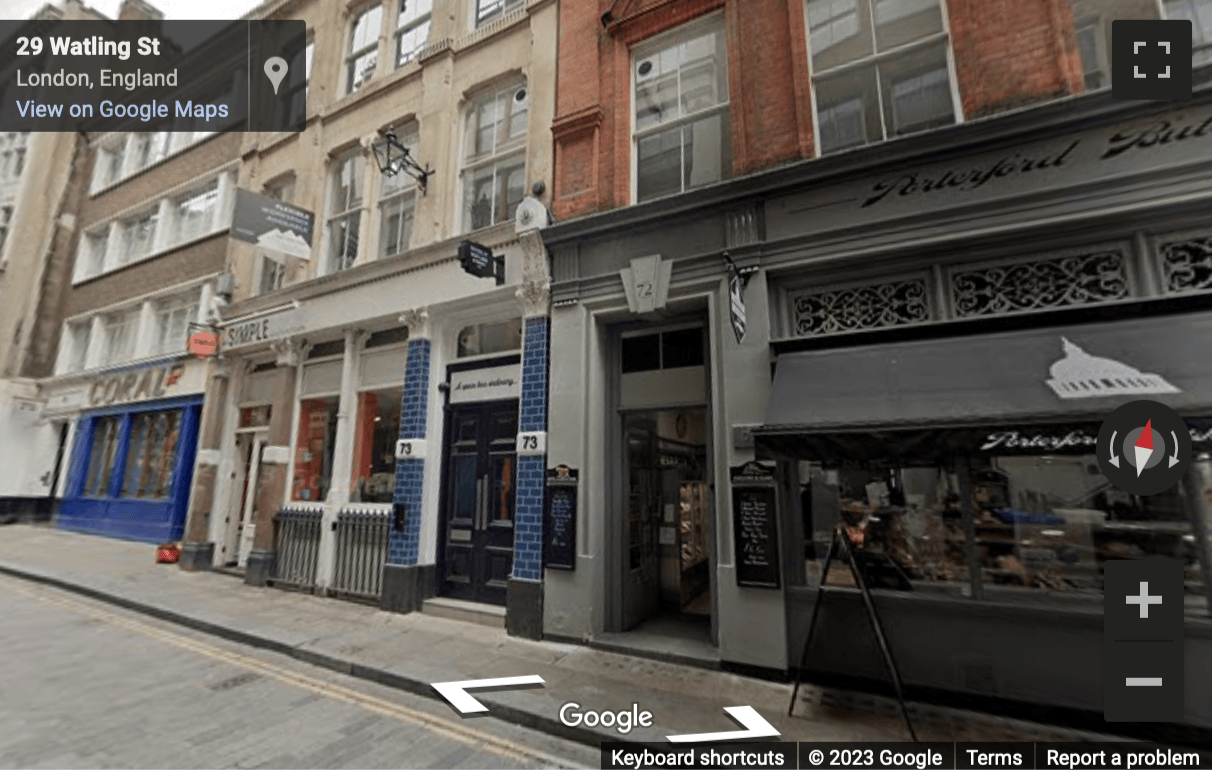 Street View image of 73 Watling Street, London