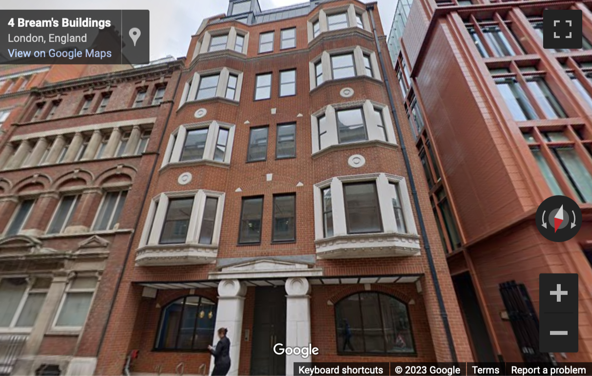 Street View image of 4 Breams Buildings, Chancery Lane, London