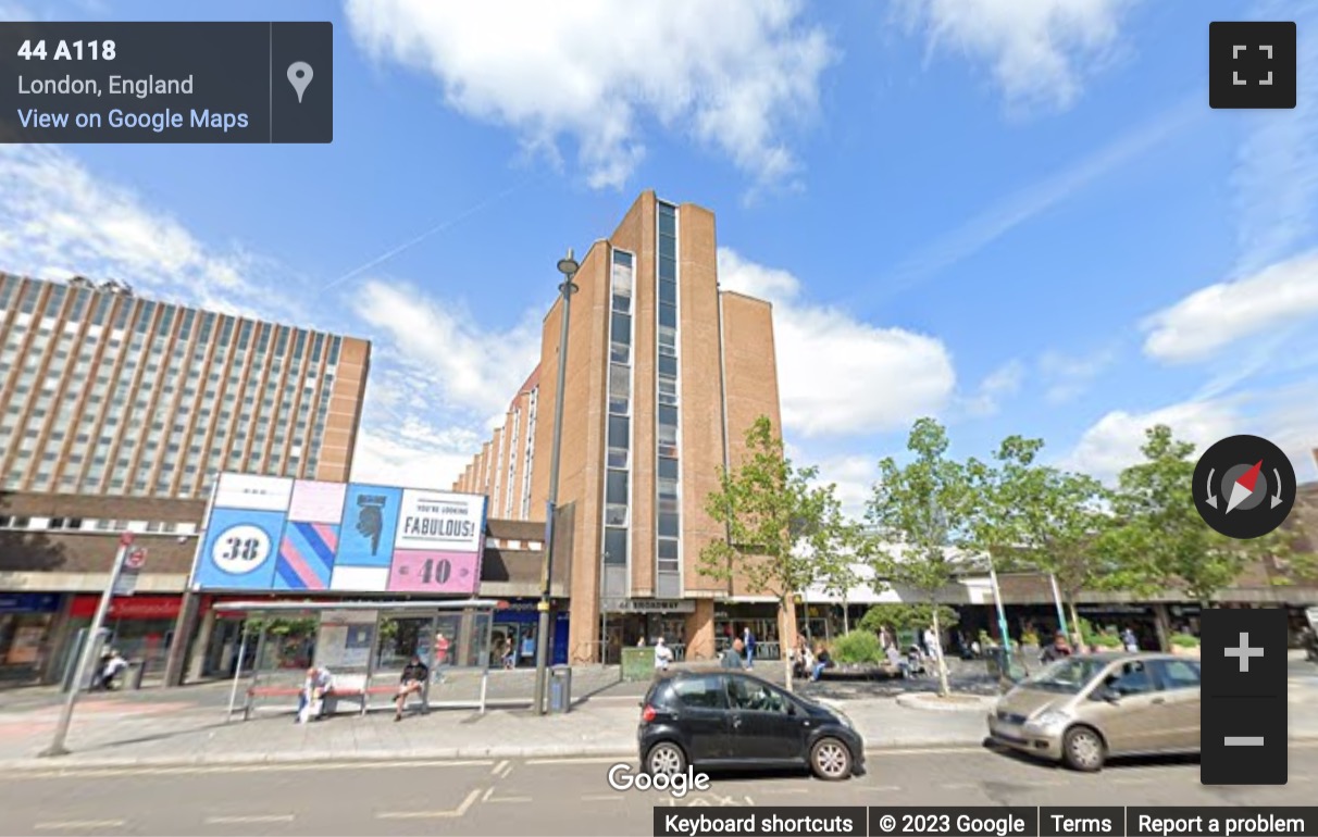 Street View image of 44 Broadway, Stratford, London