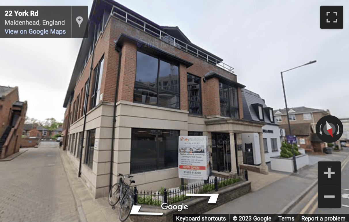 Street View image of York House, 18 York Road, Maidenhead, Berkshire