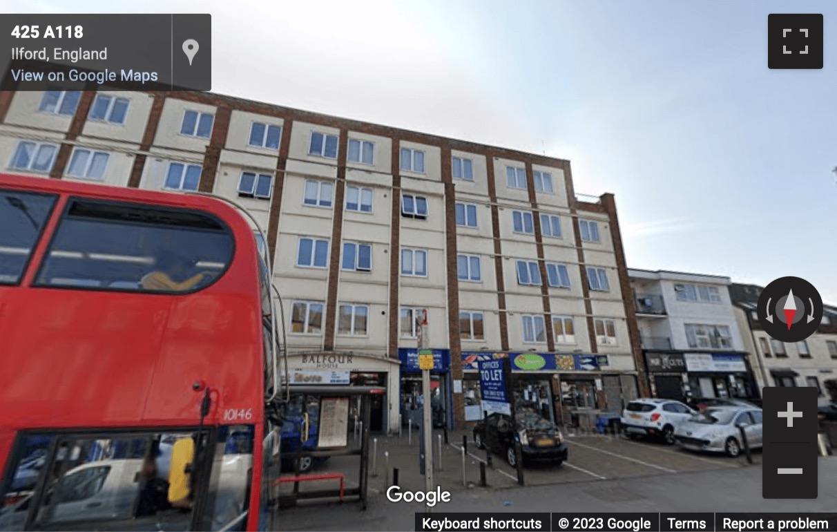 Street View image of Balfour Business Centre, 390-392 High Road, Ilford, London