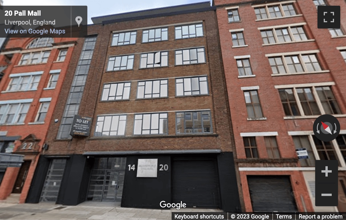 Street View image of Moffat House, 14-20 Pall Mall, Liverpool, Merseyside