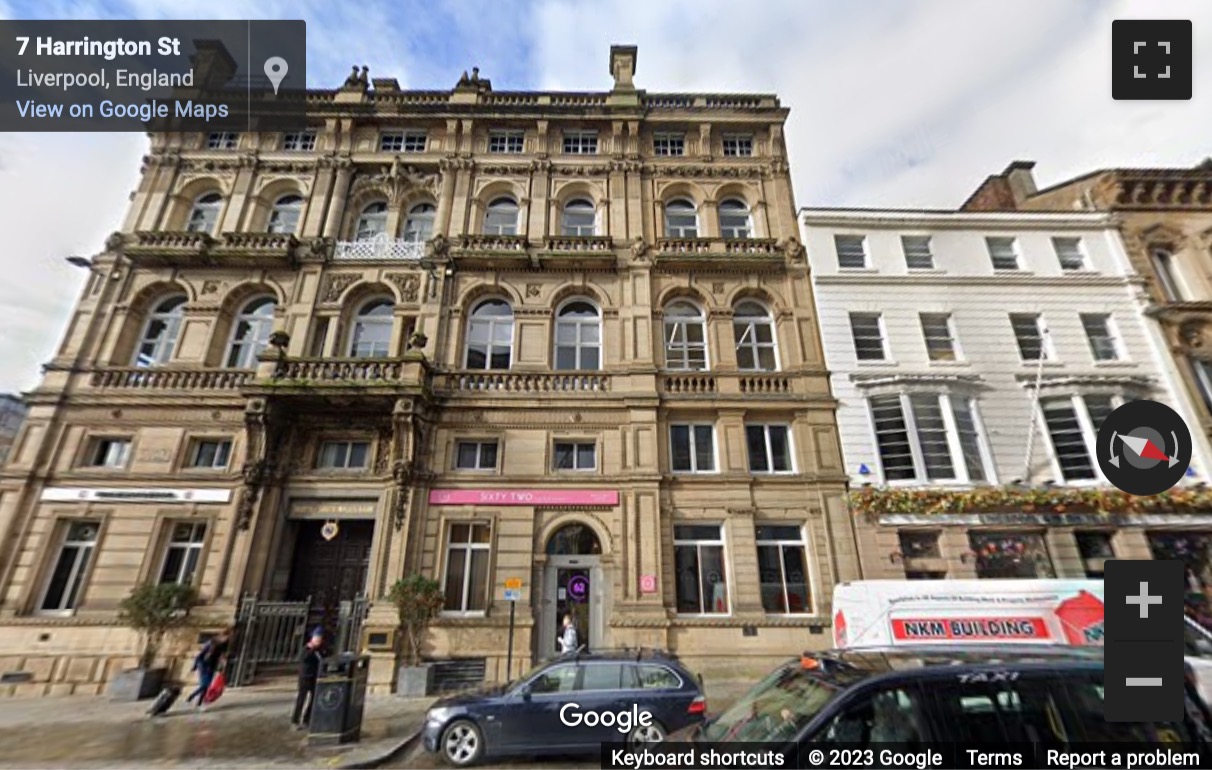 Street View image of 62 Castle Street, Liverpool, Merseyside