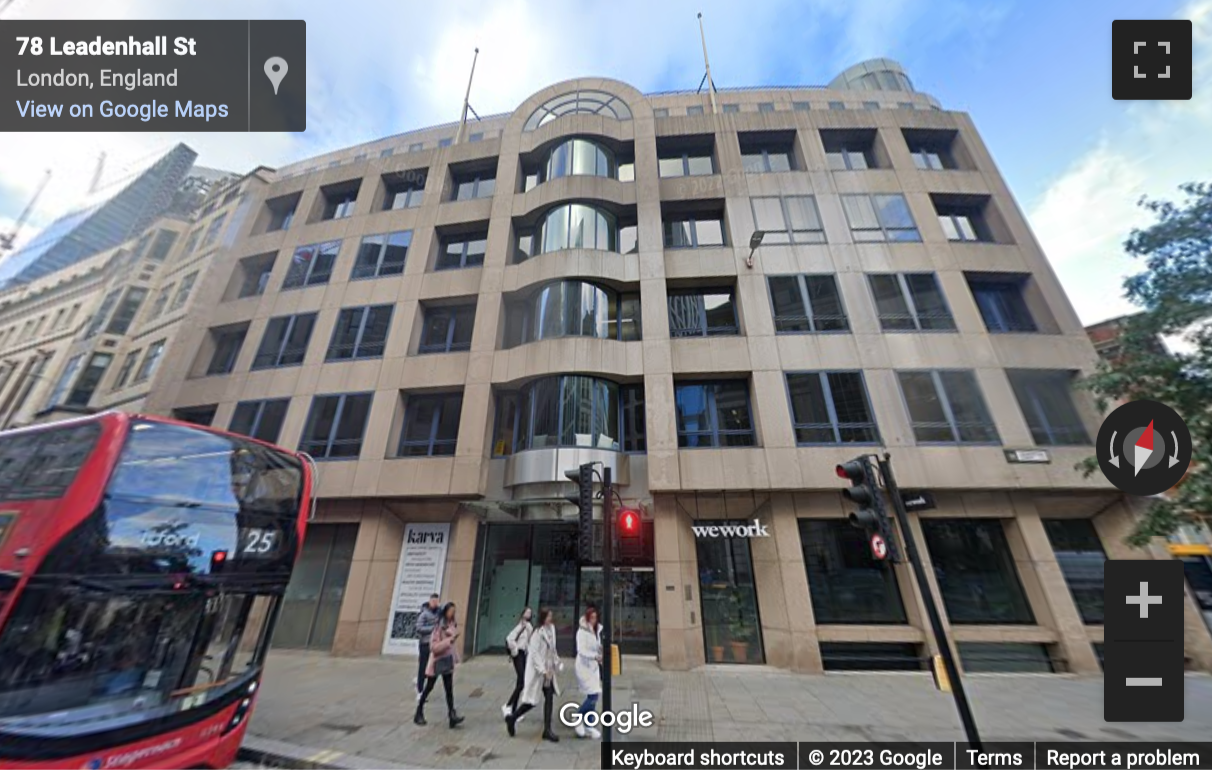 Street View image of The Hallmark Building, 52-56 Leadenhall Street, London