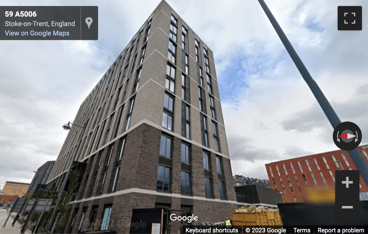 Street View image of Broad street, Stoke-on-Trent, Staffordshire