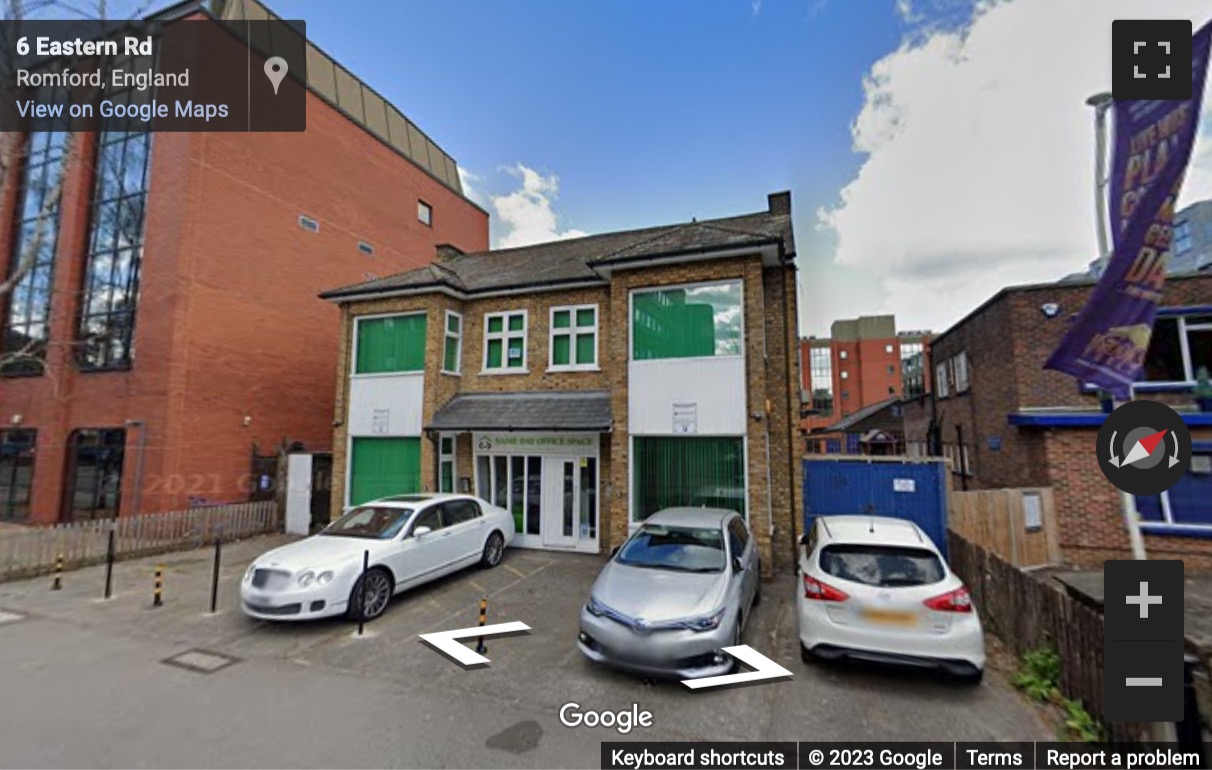 Street View image of 19-21 Eastern Road, Romford, Havering