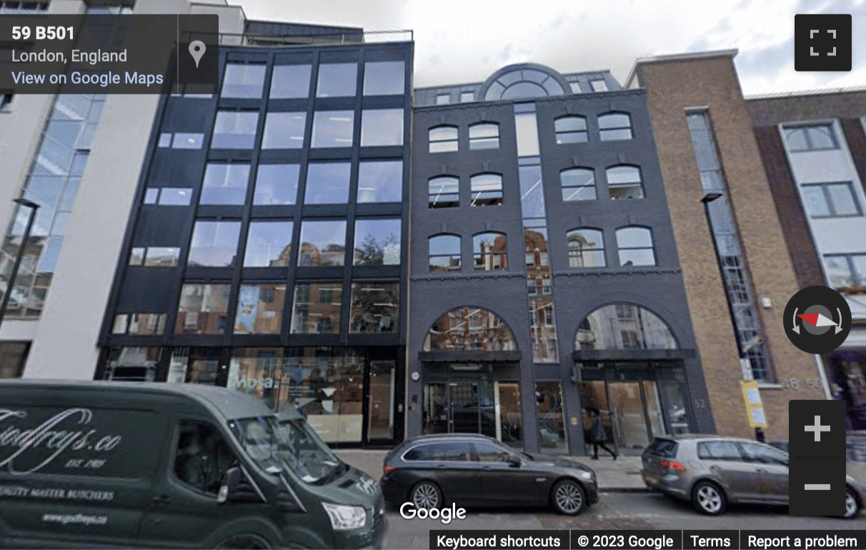 Street View image of 52-54 John Street, Clerkenwell, London