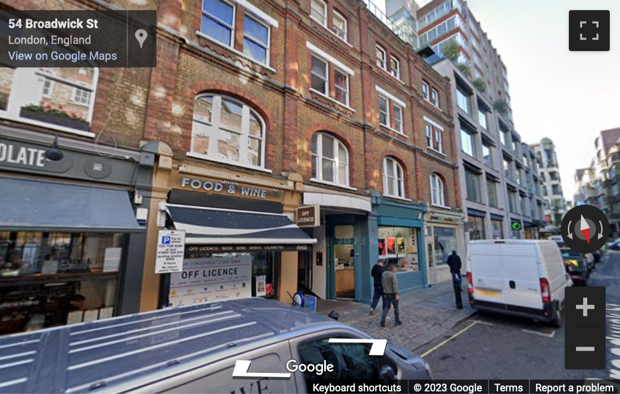 Street View image of 45 Broadwick Street, London