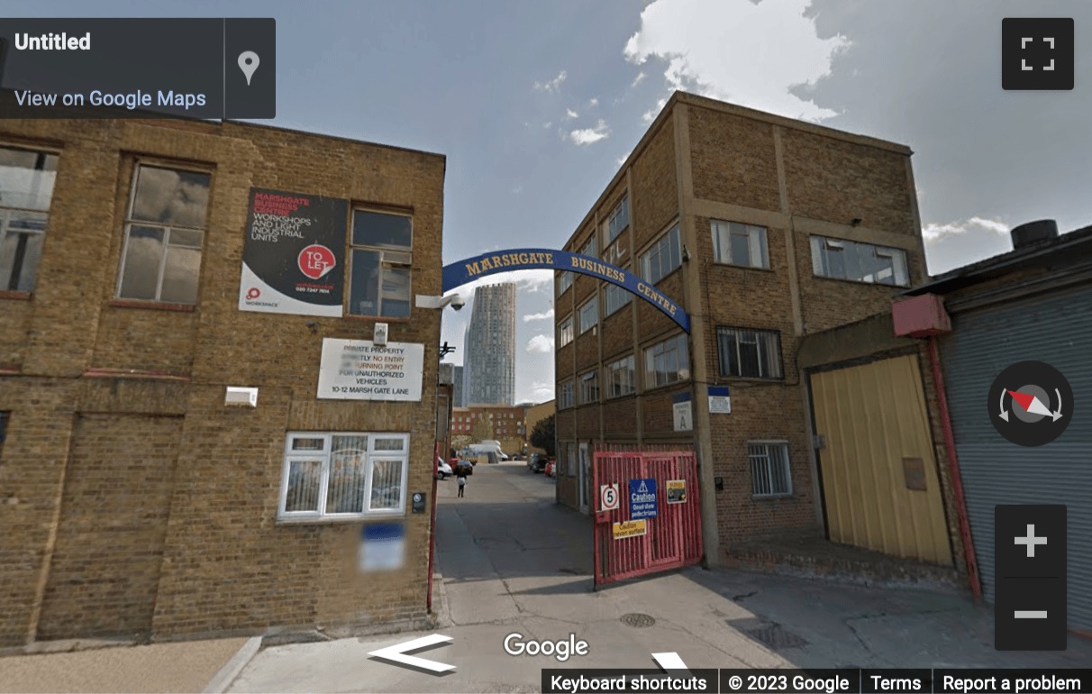 Street View image of 12 Marshgate Lane, London, London Market