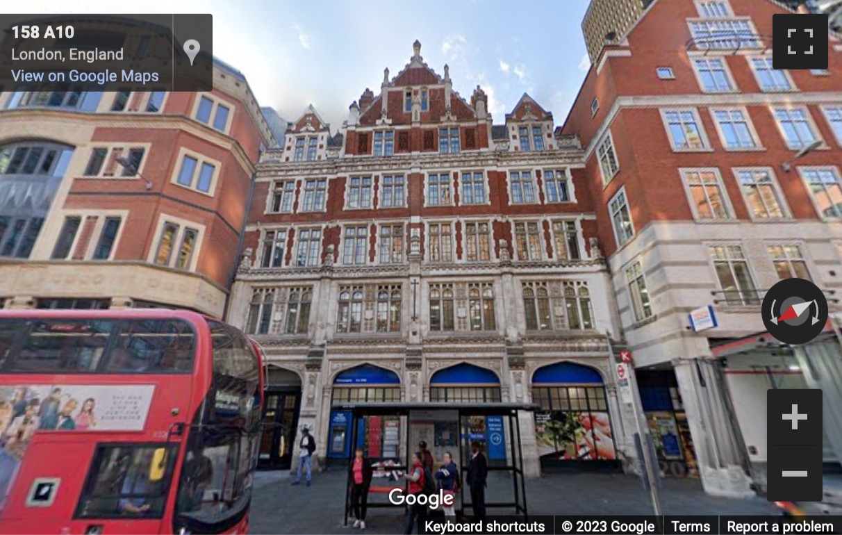 Street View image of Level 2, 164 Bishopsgate, Central London, EC2M, UK