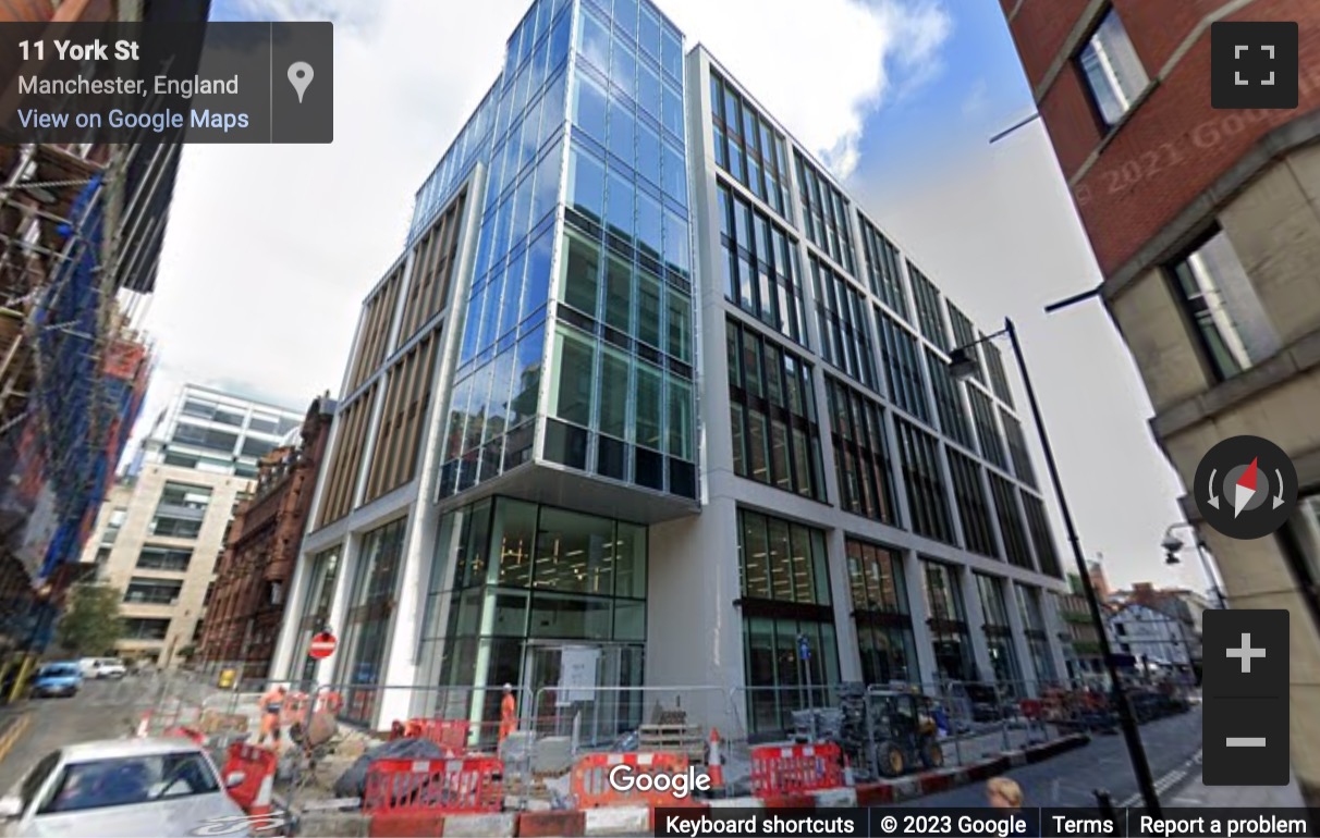 Street View image of 11 York Street, Manchester