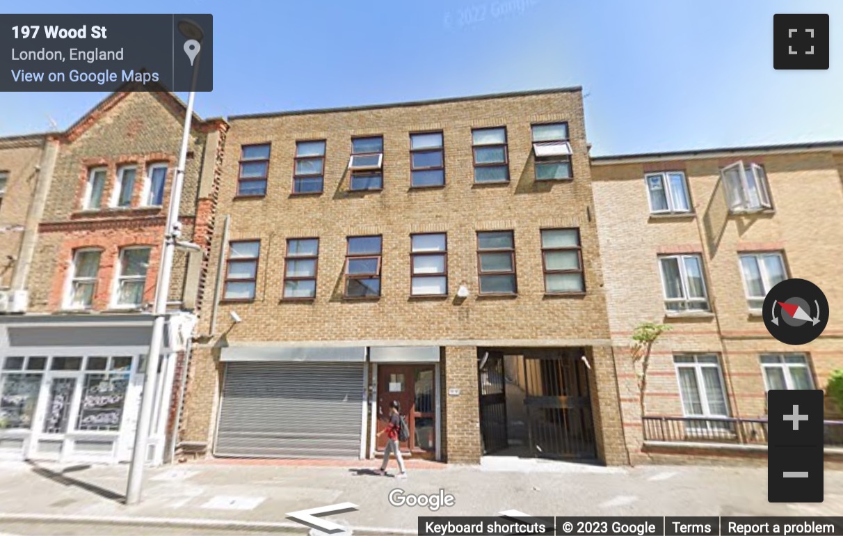 Street View image of 195-197 Wood Street, Wood Street Business Centre, London