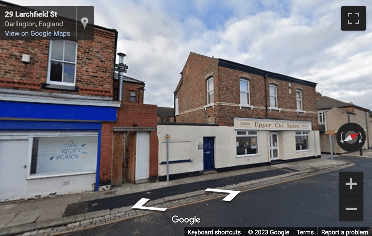 Street View image of 29a Larchfield Street, Darlington, Durham