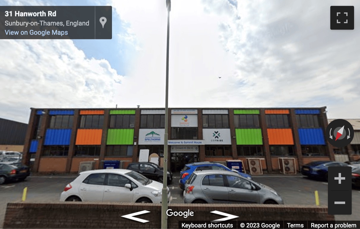 Street View image of 33 Hanworth Road, Sunbury-on-Thames, Spelthorne Business Hub