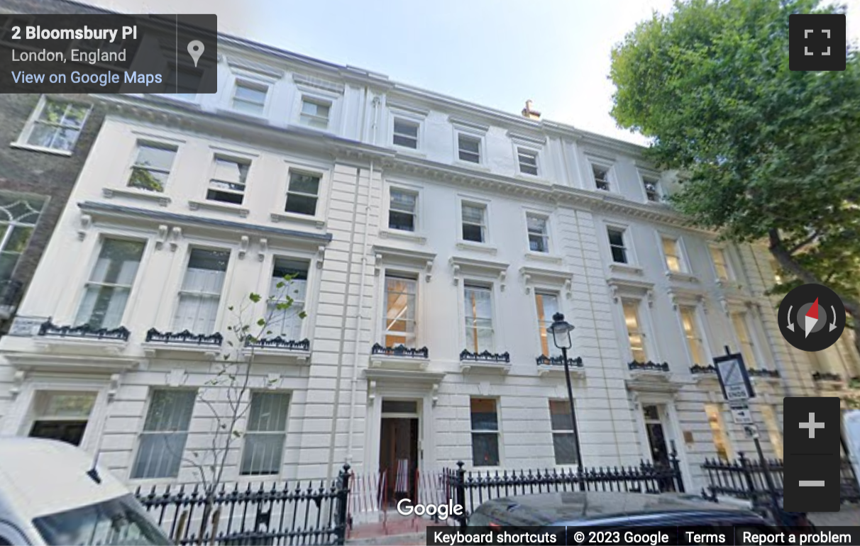 Street View image of 2 Bloomsbury Place, London