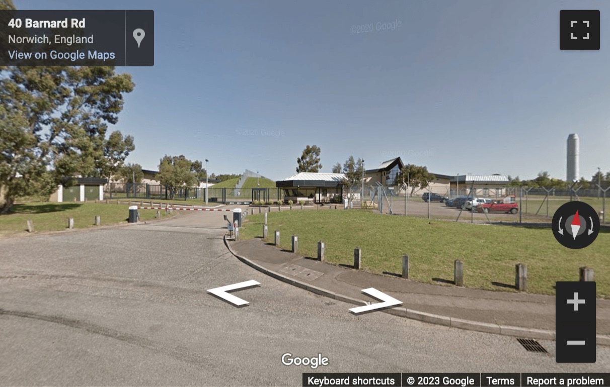 Street View image of 40 Barnard Road, Bowthorpe Employment Area, Norwich, Norfolk