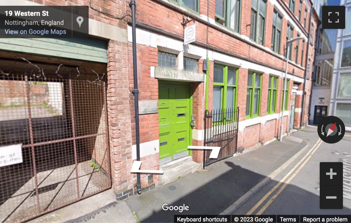 Street View image of First Floor, Western House, Western Street, Nottingham