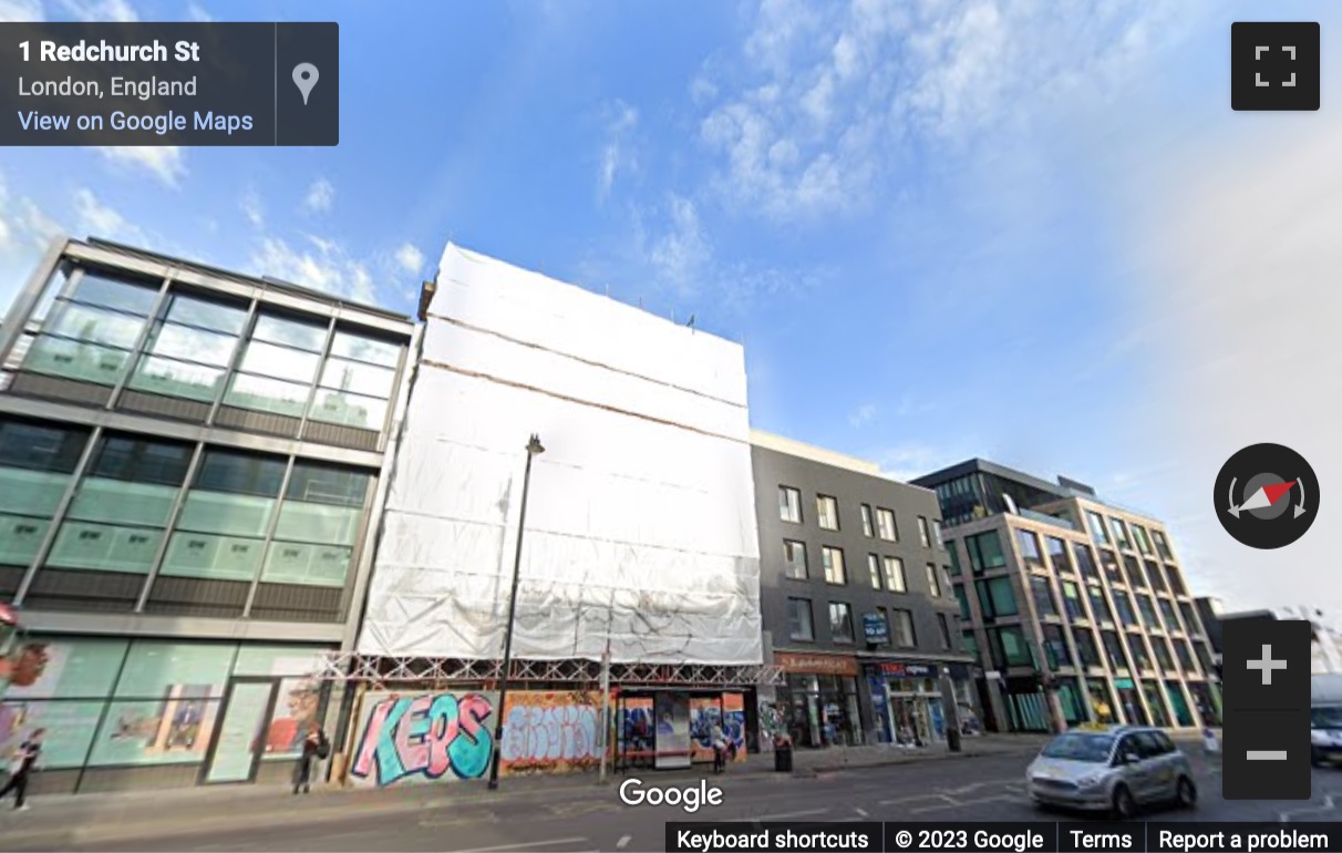 Street View image of Montacute Yards, Shoreditch High Street, London