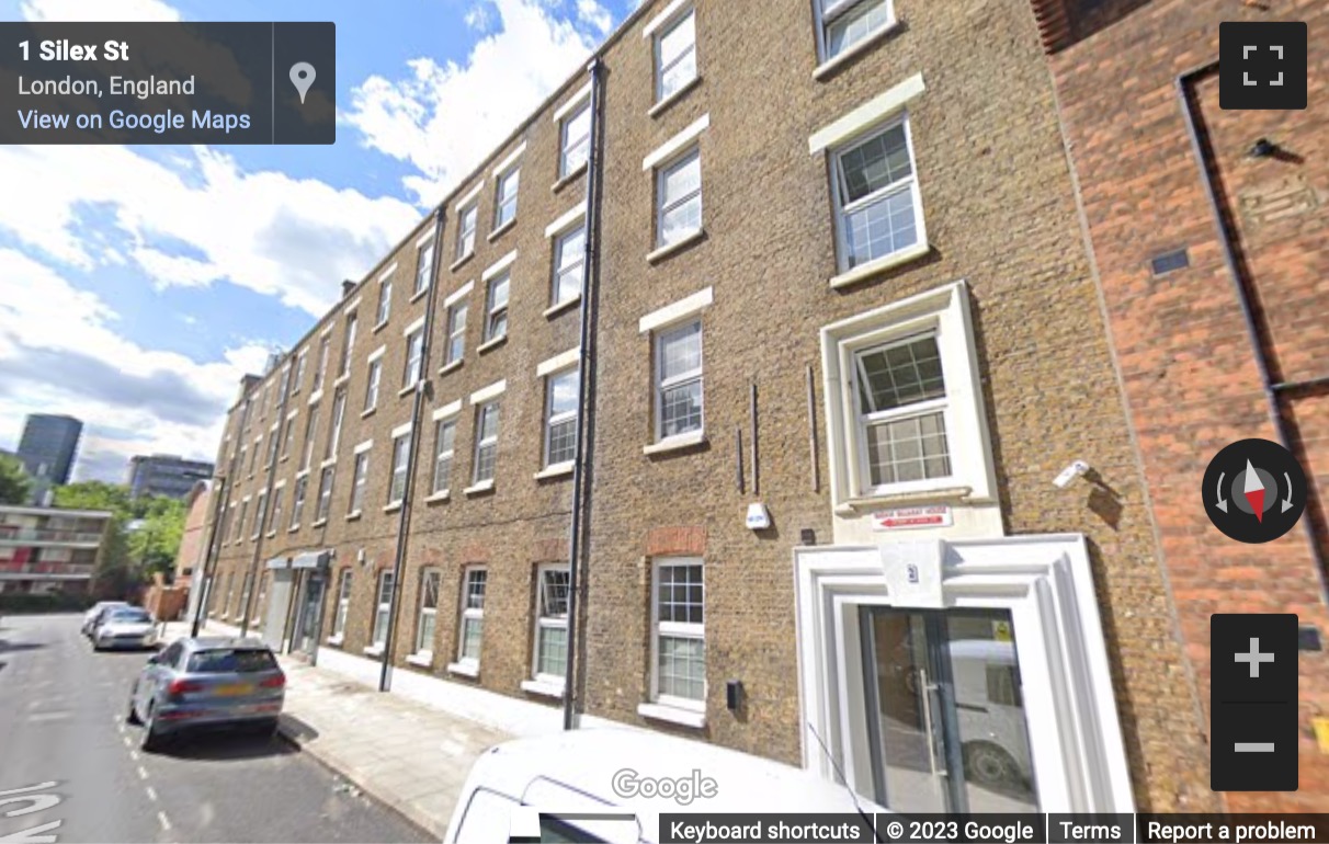 Street View image of 1-2 Silex Street, 2nd Floor, London