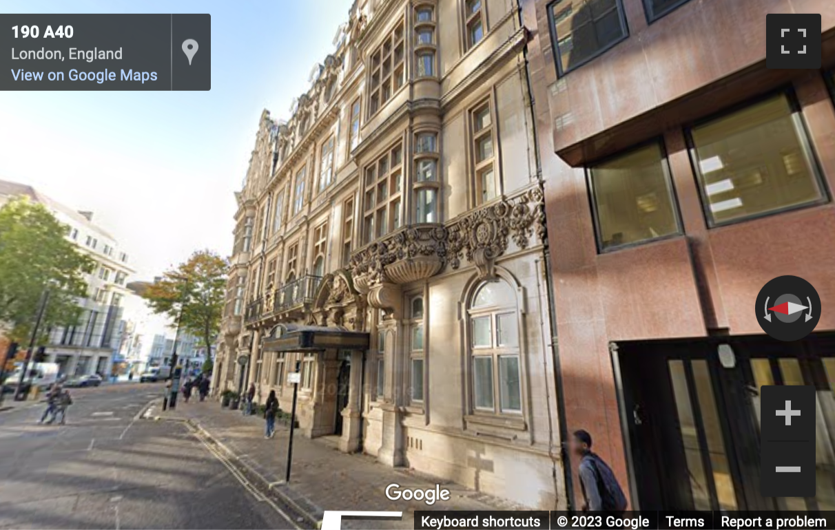 Street View image of 193-197 High Holborn, Holborn Town Hall, London