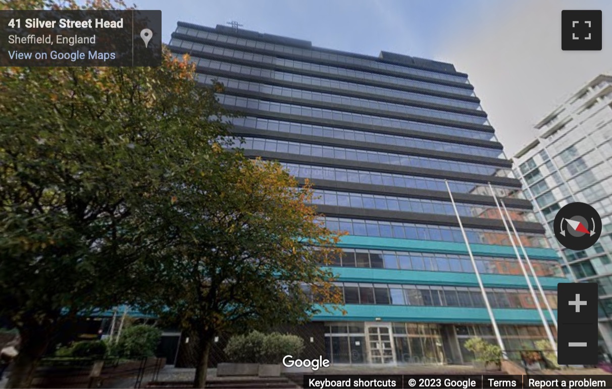 Street View image of Pennine Five, Tenter Street, S1 2EA, Sheffield