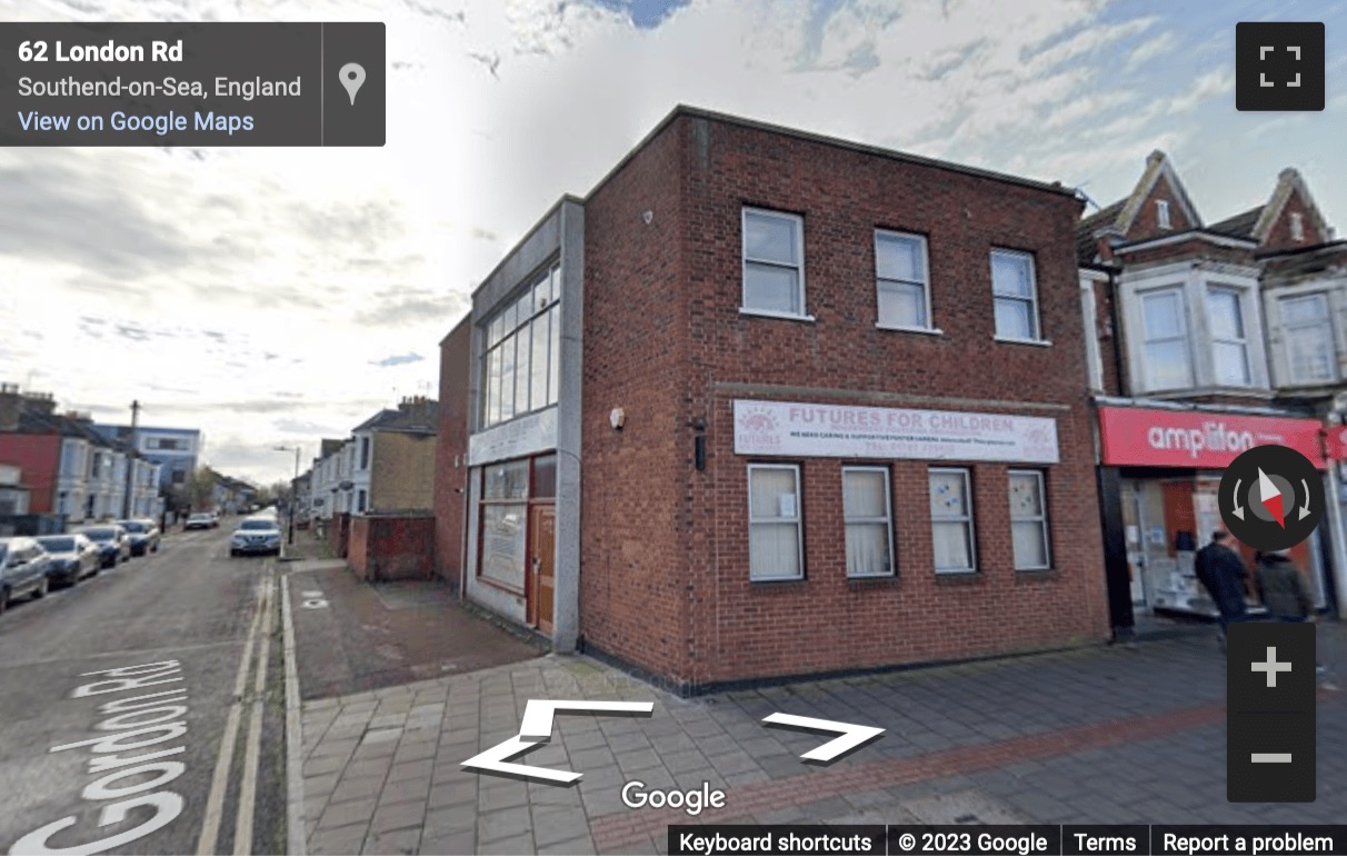 Street View image of 62 London Road, Southend-on-Sea, East of England