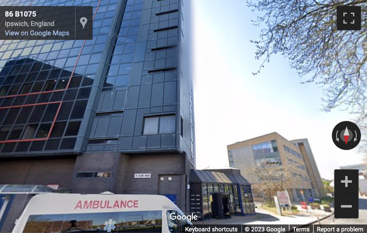 Street View image of St. Clare House, Princes Street, Ipswich, Suffolk