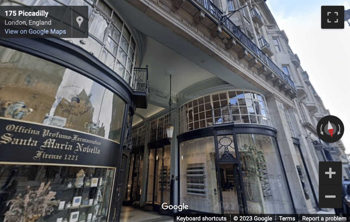 Street View image of 175 Piccadilly, London, W1J