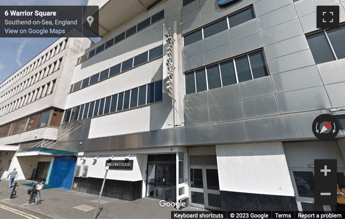 Street View image of Maitland House, Warrior Square, 3rd And 7th Floor, Southend-on-Sea