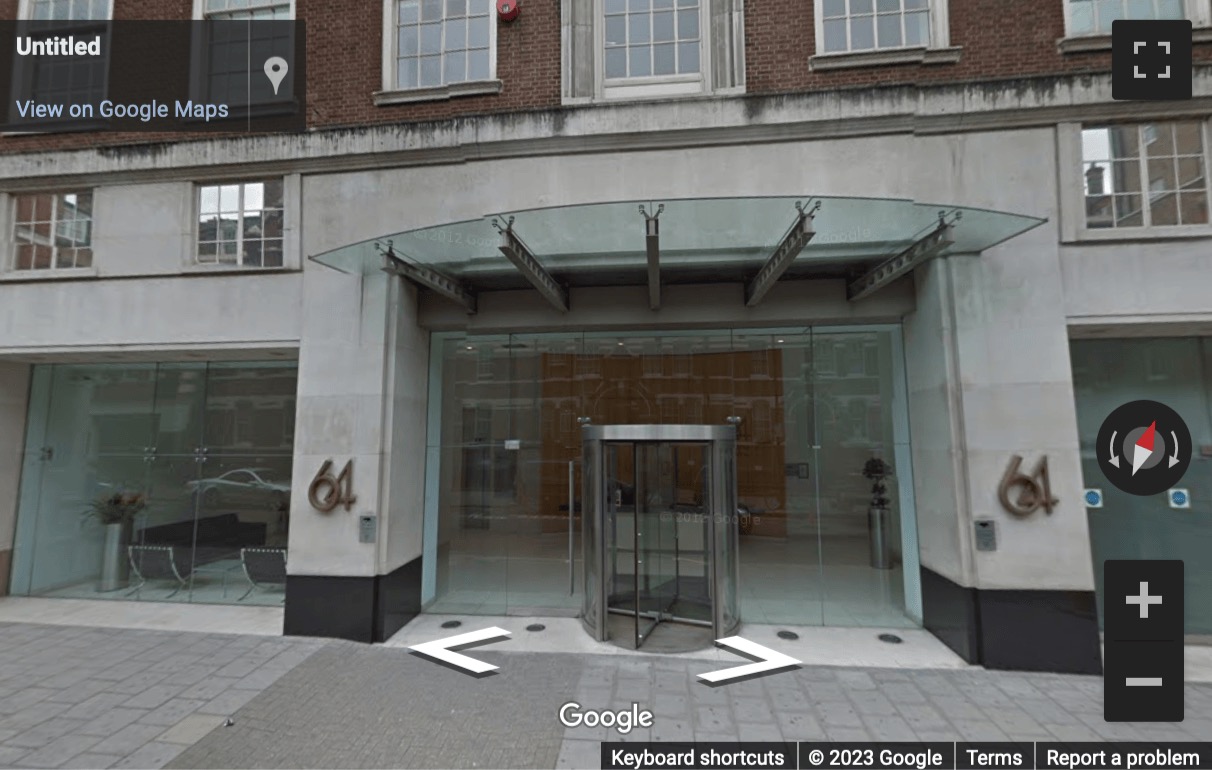 Street View image of 64 North Row, 3rd Floor, London