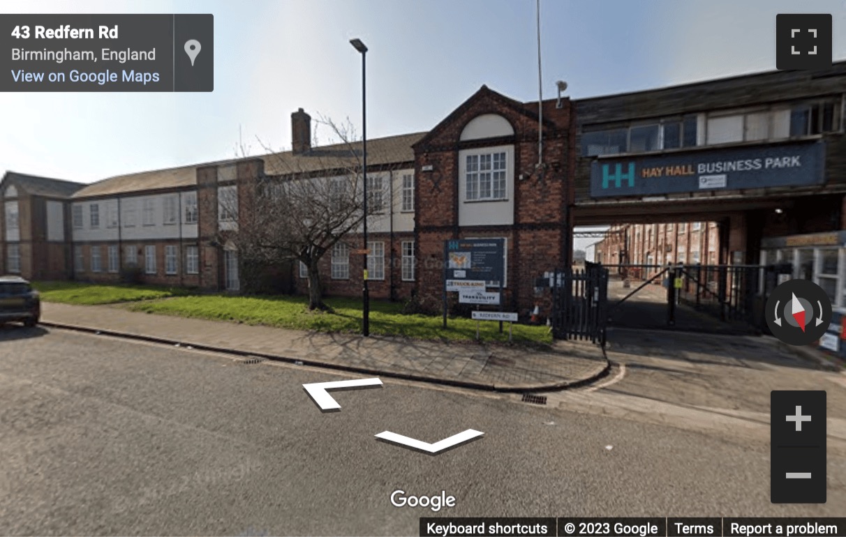 Street View image of Hay Hall Business Park, Redfern Road, Redfern Offices, Birmingham