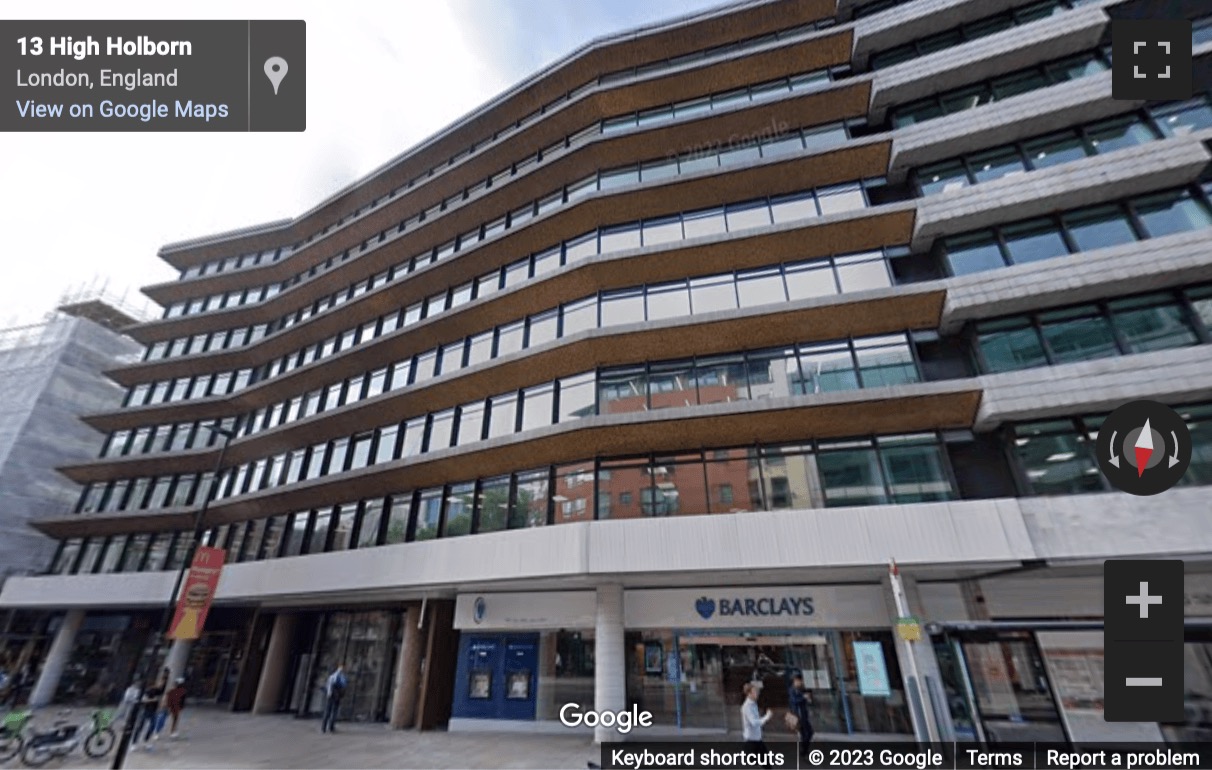 Street View image of 330 High Holborn, Holborn Gate, London, Greater London