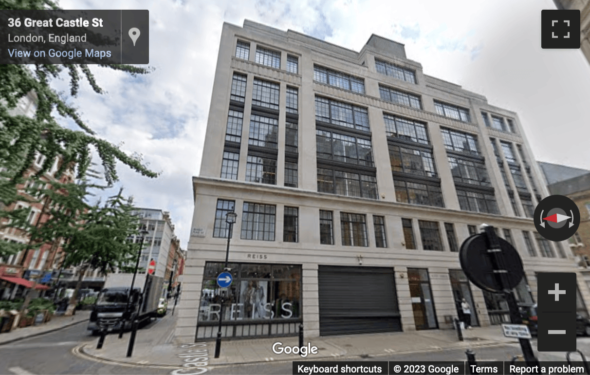 Street View image of Kent House, 14/17 Market Place, London