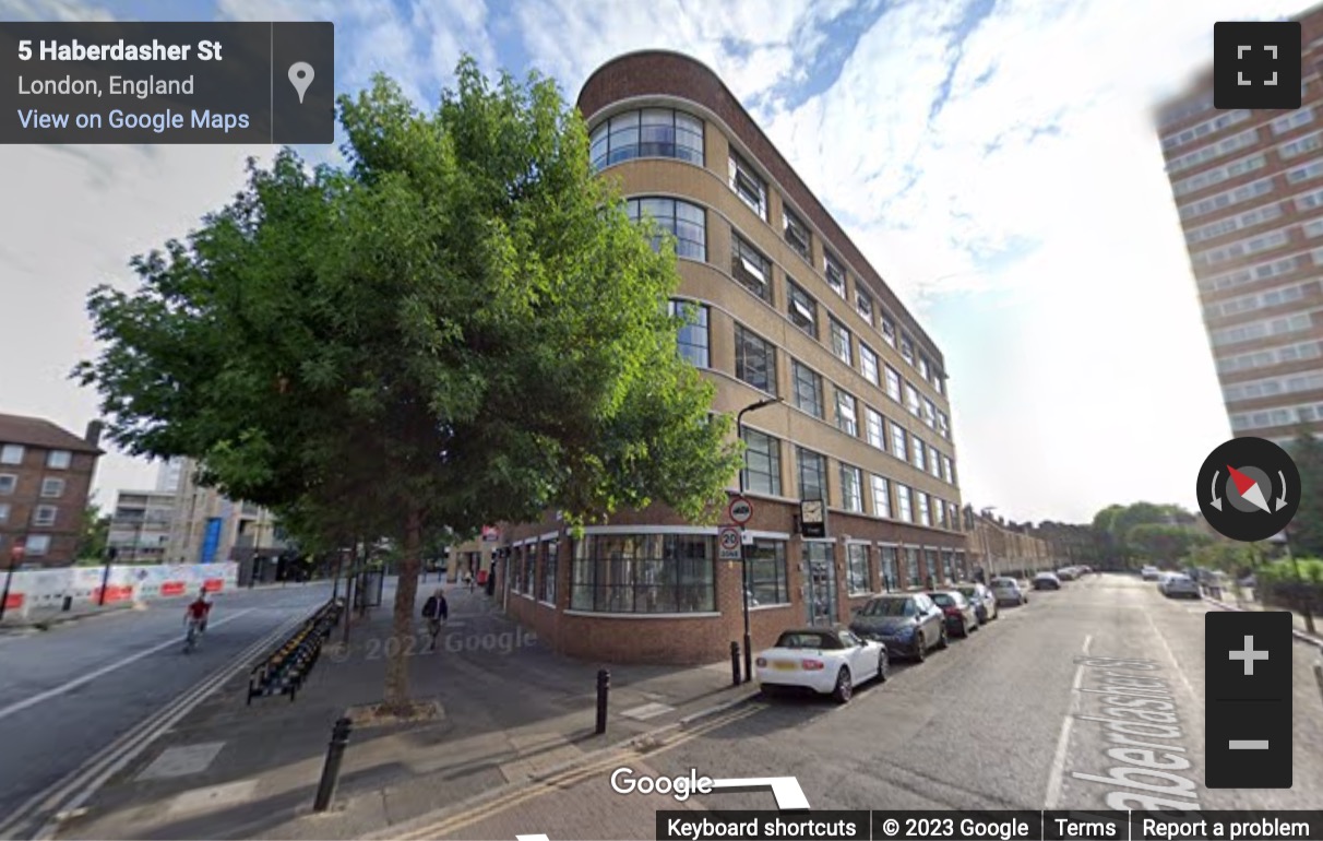 Street View image of 3 Haberdasher Street, Hoxton, N1 6EK, London