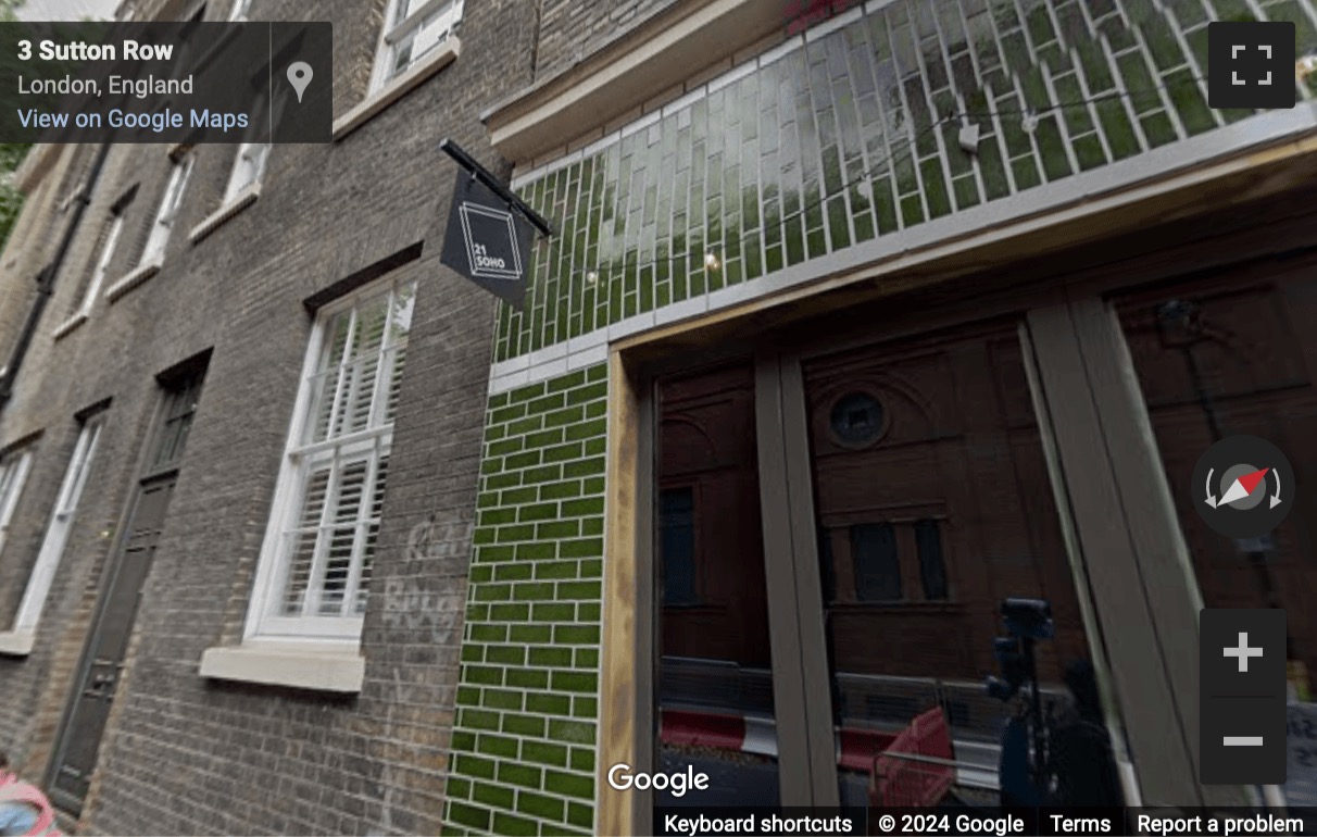 Street View image of 33 Soho Square, 2nd Floor, Central London, W1D, UK